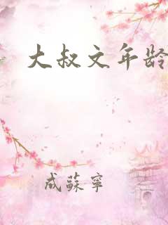 大叔文年龄差