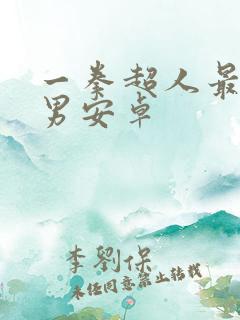 一拳超人最强之男安卓