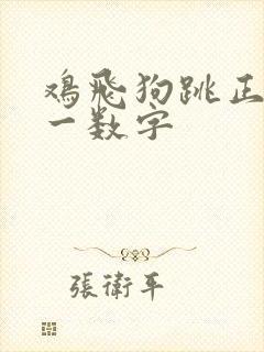 鸡飞狗跳正确打一数字
