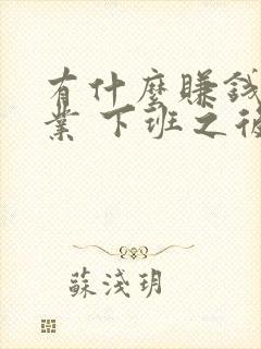有什么赚钱的副业 下班之后能做