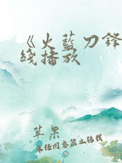 《火蓝刀锋》在线播放