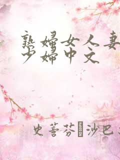 熟妇女人妻丰满少妇中文