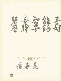 儿童智能手表什么牌子的好