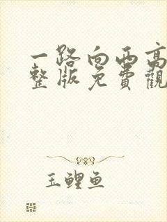 一路向西高清完整版免费观看