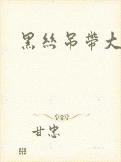 黑丝吊带大长腿