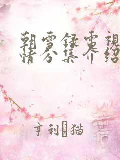 朝雪录电视剧剧情分集介绍