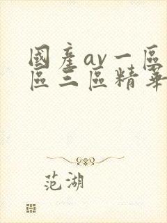 国产av一区二区三区精华液