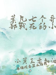 叶凡七个哥哥全部战死的小说 叶凡七个哥哥全部战死的小说