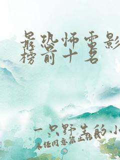 最恐怖电影排行榜前十名