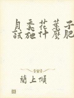 月季花叶子黄应该施什么肥 月季花叶子黄应该施什么肥
