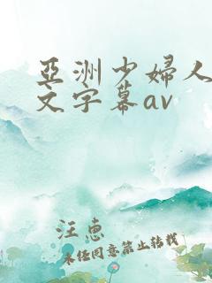 亚洲少妇人妻中文字幕av