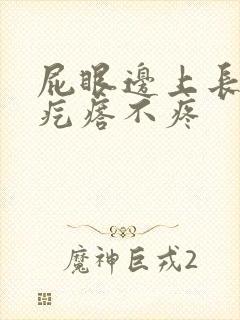 屁眼边上长个硬疙瘩不疼
