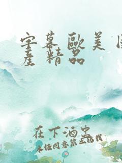 字幕 欧美 国产 精品