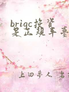 brigc投资是正规平台吗