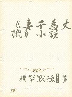 《妻子为丈夫升职》小说
