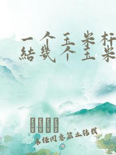 一个玉米杆最多结几个玉米