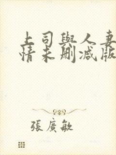 上司与人妻的激情未删减版