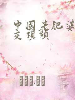 中国老肥婆性猛交视频