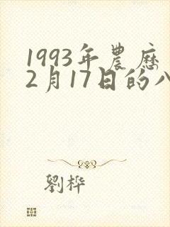 1993年农历2月17日的八字