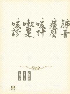 咳嗽咳痰肺部听诊是什么音