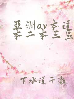 亚洲av本道一本二本三区