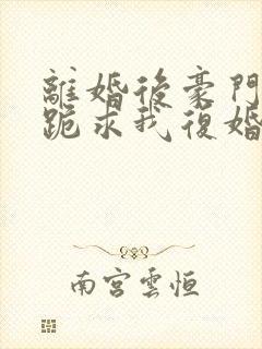 离婚后豪门前夫跪求我复婚无弹窗