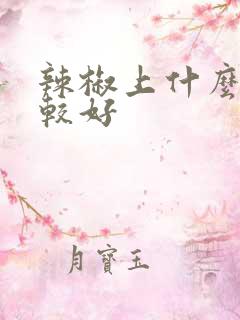 辣椒上什么肥比较好