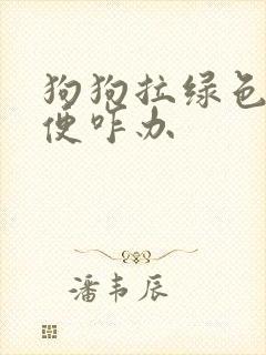 狗狗拉绿色的稀便咋办
