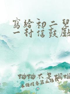 写给初二儿子的一封信鼓励与期望100字