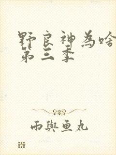 野良神为啥不出第三季