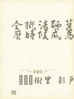 全职法师莫凡什么时候成为禁咒