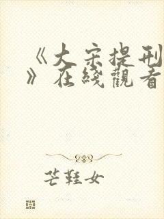 《大宋提刑官2》在线观看