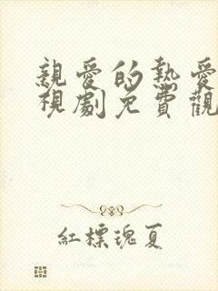 亲爱的热爱的电视剧免费观看40集