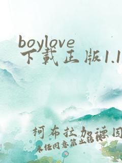 boylove下载正版1.1.2