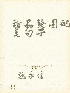 甜品发圈配的唯美句子