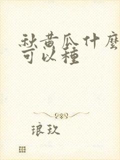 秋黄瓜什么时候可以种