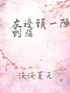 左边头一阵一阵刺痛