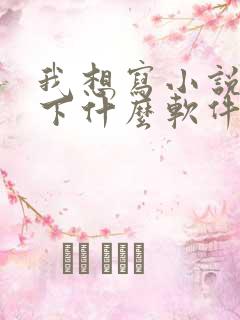 我想写小说应该下什么软件