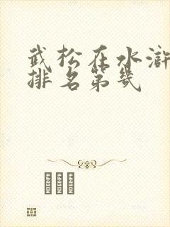 武松在水浒传中排名第几