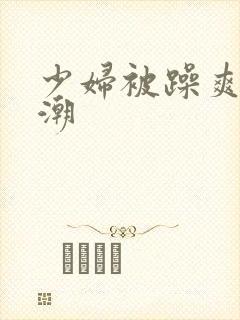 少妇被躁爽到高潮