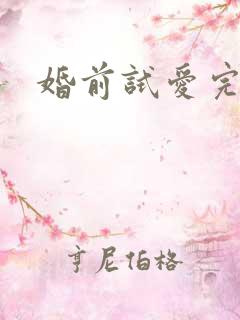 婚前试爱完整集