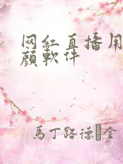 网红直播用的美颜软件