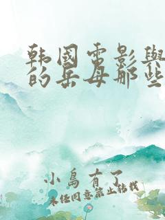 韩国电影与年轻的岳母那些年