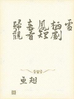 归来凤栖处免费观看短剧