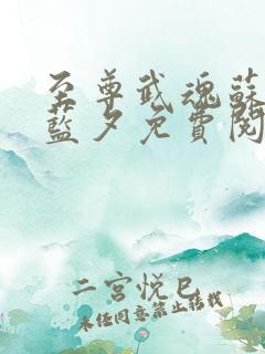 至尊武魂苏莫古蓝夕免费阅读