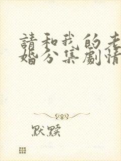 请和我的老公结婚分集剧情