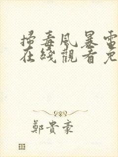 扫毒风暴电视剧在线观看免费完整版2025