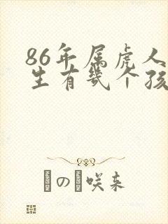 86年属虎人一生有几个孩子