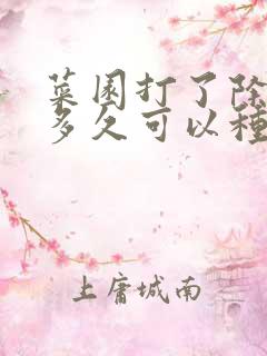 菜园打了除草剂多久可以种菜