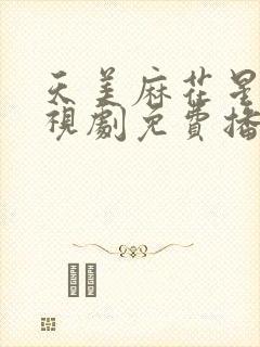 天美麻花星空电视剧免费播放大全
